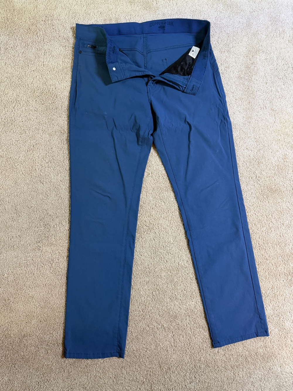 Men's Blue Performance Chino Pants
